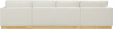 Johanna 3-Piece Sectional Sofa - Mid-Century Charm with Plush Comfort, Solid Wood Base & Cozy Design