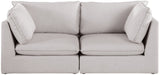 Mackenzie Modular Sofa: Versatile Seating with Soft Linen Texture for Stylish Contemporary Spaces