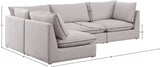 Mackenzie Modular Sectional: Create Your Unique Seating Arrangement with Soft Linen Textured Fabric