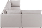Mackenzie Modular Sectional: Create Your Unique Seating Arrangement with Soft Linen Textured Fabric