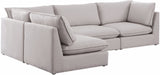Mackenzie Modular Sectional: Create Your Unique Seating Arrangement with Soft Linen Textured Fabric