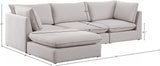 Mackenzie Modular Sectional: Create Your Unique Seating Arrangement with Soft Linen Textured Fabric
