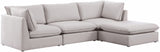 Mackenzie Modular Sectional: Create Your Unique Seating Arrangement with Soft Linen Textured Fabric