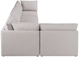 Mackenzie Modular Sectional: Create Your Unique Seating Arrangement with Soft Linen Textured Fabric