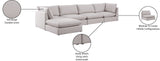 Mackenzie Modular Sectional: Create Your Unique Seating Arrangement with Soft Linen Textured Fabric
