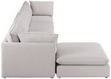 Mackenzie Modular Sectional: Create Your Unique Seating Arrangement with Soft Linen Textured Fabric