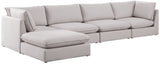 Mackenzie Modular Sectional: Create Your Unique Seating Arrangement with Soft Linen Textured Fabric