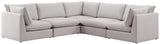 Mackenzie Modular Sectional: Create Your Unique Seating Arrangement with Soft Linen Textured Fabric