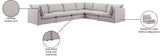 Mackenzie Modular Sectional: Create Your Unique Seating Arrangement with Soft Linen Textured Fabric