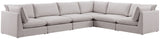 Mackenzie Modular Sectional: Create Your Unique Seating Arrangement with Soft Linen Textured Fabric