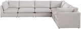 Mackenzie Modular Sectional: Create Your Unique Seating Arrangement with Soft Linen Textured Fabric