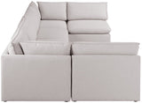 Mackenzie Modular Sectional: Create Your Unique Seating Arrangement with Soft Linen Textured Fabric