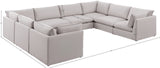Mackenzie Modular Sectional: Create Your Unique Seating Arrangement with Soft Linen Textured Fabric
