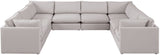 Mackenzie Modular Sectional: Create Your Unique Seating Arrangement with Soft Linen Textured Fabric