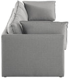 Mackenzie Modular Sofa: Versatile Seating with Soft Linen Texture for Stylish Contemporary Spaces