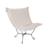 Indoor/Outdoor Puff Scroll Chair Dune Sand