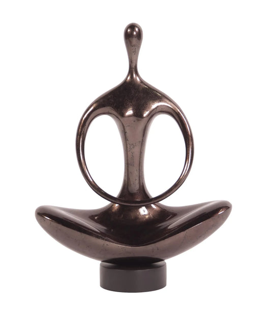 Abstract Yoga Silhouette Sculpture