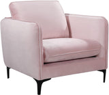 Poppy Black Velvet Chair - Luxurious Contemporary Design with Plush Support & Stylish Matte Legs