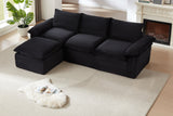 DERVAL 111" 3-Seater Sofa with 1 Ottoman