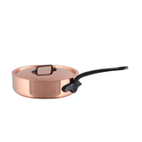 Mauviel M'Heritage M'250 CI Copper Saute Pan With Lid, Electroplated Handle, 5.1-Qt