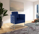 Casa Velvet Contemporary Chair – Modern Design with Soft Upholstery and Stylish Honeycomb Frame