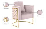 Casa Velvet Contemporary Chair – Modern Design with Soft Upholstery and Stylish Honeycomb Frame