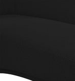 Hyde Contemporary Chair - Plush Rounded Back in Soft Boucle Upholstery for Stylish Living Spaces