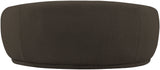 Hyde Brown Boucle Fabric Loveseat - Cozy Chic Design, Plush Comfort & Stylish Modern Appeal for Your Space