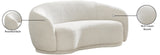 Hyde Contemporary Loveseat with Chic Rounded Back, Plush Comfort, and Stylish Modern Design