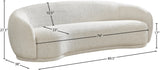 Hyde Contemporary Sofa - Plush Comfort with Rounded Back Design for a Stylish Living Space Upgrade