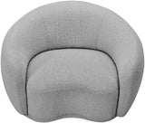 Hyde Contemporary Chair - Plush Rounded Back in Soft Boucle Upholstery for Stylish Living Spaces
