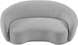 Hyde Contemporary Loveseat with Chic Rounded Back, Plush Comfort, and Stylish Modern Design