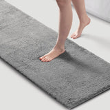 Wholesale Quick Dry Non-Skid Microfiber Bath Rug, Grey