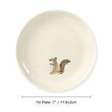 Cute Animal Ceramic Dessert Snack Plate 7 Inch