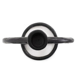 Single Circle Arman Aluminum Candlestick in Black