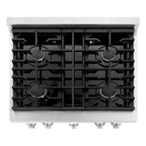ZLINE 30"Paramount Dual Fuel Range DuraSnow® White Matte SDRS-WM-30