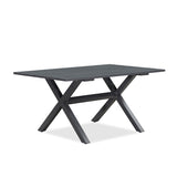 PURPLE LEAF Outdoor Dining Table Sleek Aluminum Frame Modern Outdoor Table for Deck Backyard Dining Gatherings