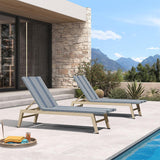 PURPLE LEAF Pool Oversized Lounge Chairs Rattan Aluminium Patio Chaise Lounge Outdoor Adjustable Recliner Finish Loungers Woven PE Sun Chairs for Poolside Deck Beach