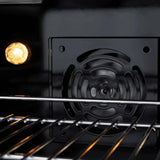 ZLINE 36" Select Dual Fuel Range Gas Cooktop Electric Convection Oven Black Stainless Steel Brass Burners HDRB-BR-36