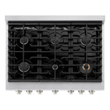 ZLINE 36"Paramount Dual Fuel Range DuraSnow® White Matte SDRS-WM-36