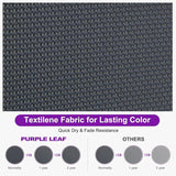 PURPLE LEAF Patio Chaise Lounge Plastic Pool Outdoor Lounge Chair with Aluminum Frame Stackable Patio Tanning Chairs for Poolside Sunbathing Beach Deck Yard