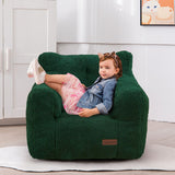 MAXYOYO Kids Sherpa Bean Bag Chair, Teddy Lazy Sofa for Girls and Boys, Green