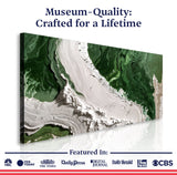 Green Rivers Abstract Wall Art IV
