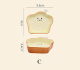 Ceramic Bread Shape Plate Creative Food Dish