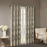 Ogee (Max Blackout) Window Curtain, Taupe
