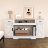 Tv Stands For Tvs Up To 75'', Farmhouse Media Console Table