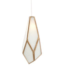 Glace White 7-Light Linear Multi-Drop Pendant