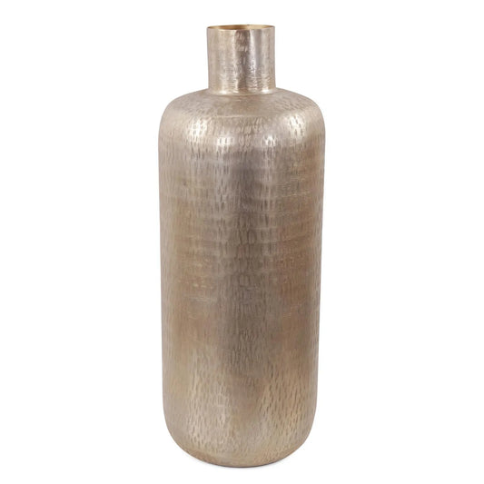 Etched Crossways Short Neck Bottle Vase- Large