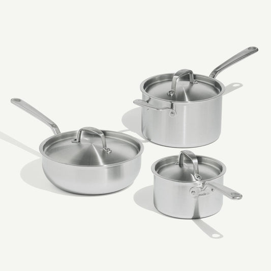 MADE IN Stainless Saucepan Set