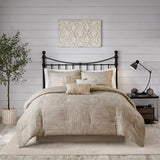 7 Piece Printed Seersucker Comforter Set